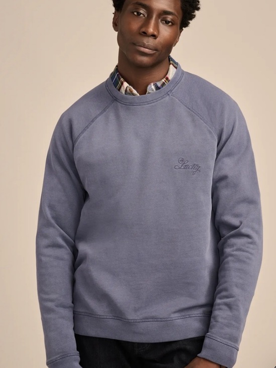 Lucky Brand Other - Lucky Brand Men’s Fleece Logo Raglan Crew Sweatshirt Size Small